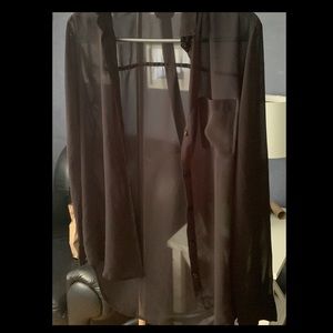 Sunday best sheer button up